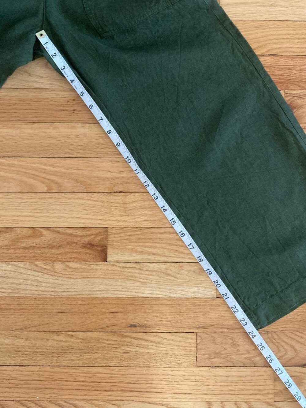 notPERFECTLINEN Puglia pants Juniper Green size S - Picture 5 of 6
